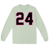 Matcha number 24 sports jersey athlete fan pink black lucky number t shirt Long Sleeve Tee - linhVisuals