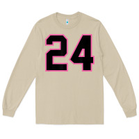 Mushroom number 24 sports jersey athlete fan pink black lucky number t shirt Long Sleeve Tee - linhVisuals