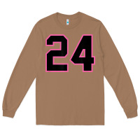 Toasted Coconut number 24 sports jersey athlete fan pink black lucky number t shirt Long Sleeve Tee - linhVisuals
