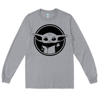 Heather Grey newbaby yoda 01 Long Sleeve Tee - linhVisuals