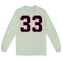 Matcha number 33 sports jersey athlete fan pink black lucky number t shirt Long Sleeve Tee - linhVisuals