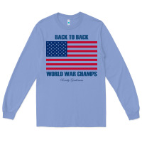 Colony Blue newback to back world war champs back Long Sleeve Tee - linhVisuals