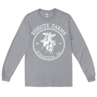 Heather Grey shrute farms original Long Sleeve Tee - linhVisuals
