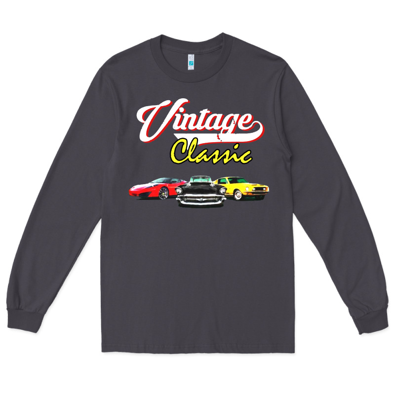 Vintage Classic Oldies Cars Long Sleeve Tee by linhVisuals | Teevron