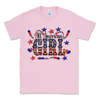 Bubblegum Pink All American Girl Classic Tee - CowCowDesign