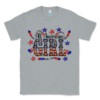 Heather Grey All American Girl Classic Tee - CowCowDesign