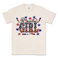 Natural All American Girl Classic Tee - CowCowDesign