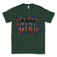 Sports Green All American Girl Classic Tee - CowCowDesign