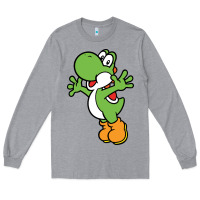 Heather Grey yoshi Long Sleeve Tee - linhVisuals