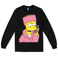 Black newbart simpson camron Long Sleeve Tee - linhVisuals