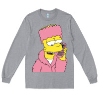Heather Grey newbart simpson camron Long Sleeve Tee - linhVisuals