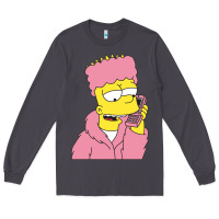 Smoke newbart simpson camron Long Sleeve Tee - linhVisuals