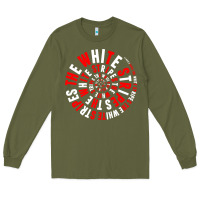 Army Green White Stripes Long Sleeve Tee - linhVisuals
