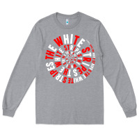 Heather Grey White Stripes Long Sleeve Tee - linhVisuals
