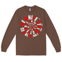 Chestnut White Stripes Long Sleeve Tee - linhVisuals
