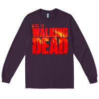 Plum the walking dead blood Long Sleeve Tee - linhVisuals