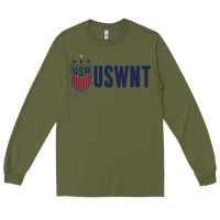 Army Green uswnt champion Long Sleeve Tee - linhVisuals