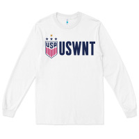 White uswnt champion Long Sleeve Tee - linhVisuals