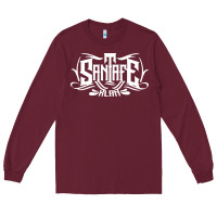 Burgundy santa fe klan merch santa  , Long Sleeve Tee - linhVisuals