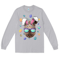 Moon Dust rhino easter bunny ears funny easter eggs hunting sweatshirt Long Sleeve Tee - linhVisuals