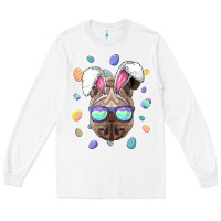 White rhino easter bunny ears funny easter eggs hunting sweatshirt Long Sleeve Tee - linhVisuals