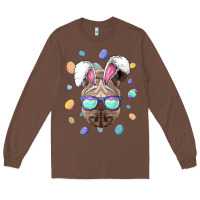 Chestnut rhino easter bunny ears funny easter eggs hunting sweatshirt Long Sleeve Tee - linhVisuals