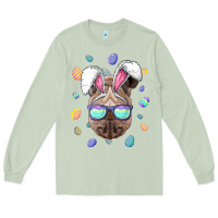 Matcha rhino easter bunny ears funny easter eggs hunting sweatshirt Long Sleeve Tee - linhVisuals