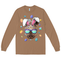 Toasted Coconut rhino easter bunny ears funny easter eggs hunting sweatshirt Long Sleeve Tee - linhVisuals