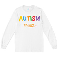 White someone with autism makes me proud Long Sleeve Tee - linhVisuals
