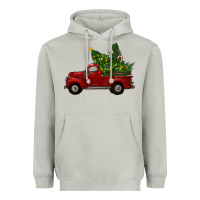 Moon Dust Christmas Trees With Truck Heavyweight Hoodie - RanaPortraitStore