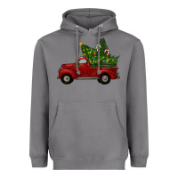 Storm Christmas Trees With Truck Heavyweight Hoodie - RanaPortraitStore