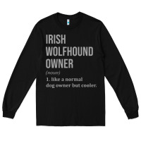 Black irish wolfhound dog funny classic Long Sleeve Tee - linhVisuals