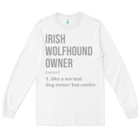 White irish wolfhound dog funny classic Long Sleeve Tee - linhVisuals