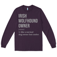 Plum irish wolfhound dog funny classic Long Sleeve Tee - linhVisuals