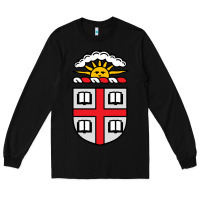 Black brown university coat of arms Long Sleeve Tee - linhVisuals