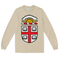 Mushroom brown university coat of arms Long Sleeve Tee - linhVisuals