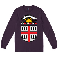 Plum brown university coat of arms Long Sleeve Tee - linhVisuals