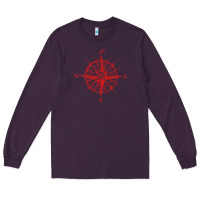 Plum compass Long Sleeve Tee - linhVisuals