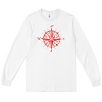 White compass Long Sleeve Tee - linhVisuals