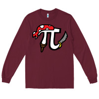 Burgundy pi pirate Long Sleeve Tee - linhVisuals