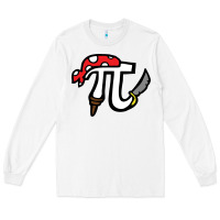 White pi pirate Long Sleeve Tee - linhVisuals