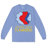 Colony Blue stupid sexy flanders! Long Sleeve Tee - linhVisuals