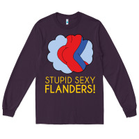 Plum stupid sexy flanders! Long Sleeve Tee - linhVisuals