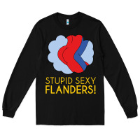 Black stupid sexy flanders! Long Sleeve Tee - linhVisuals