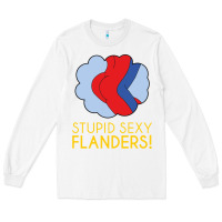 White stupid sexy flanders! Long Sleeve Tee - linhVisuals
