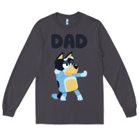 Smoke Bluey Dad Long Sleeve Tee - linhVisuals