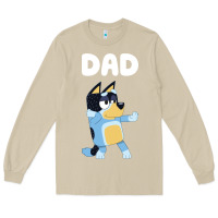Mushroom Bluey Dad Long Sleeve Tee - linhVisuals