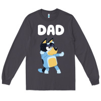 Smoke Bluey Dad Long Sleeve Tee - linhVisuals