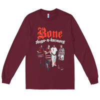 Burgundy newbone thugs n harmony Long Sleeve Tee - linhVisuals