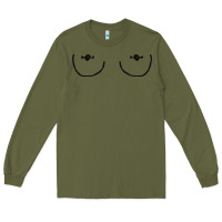 Army Green newboobs piercings Long Sleeve Tee - linhVisuals